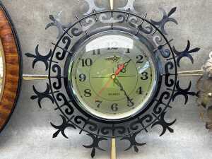 The decorator wall items, including sunburst clock - 4