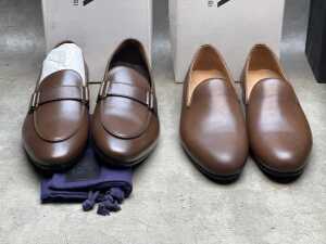 Four NEW pairs of Nappa Tori Australia leather men's shoes, size UK 9 - 2
