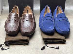 Four NEW pairs of Nappa Tori Australia leather men's shoes, size UK 9 - 3