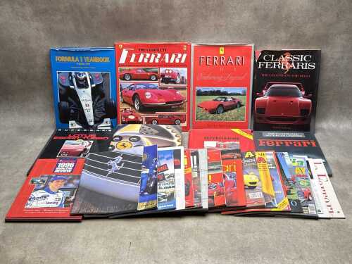 Sports car and Ferrari books, brochures and magazines