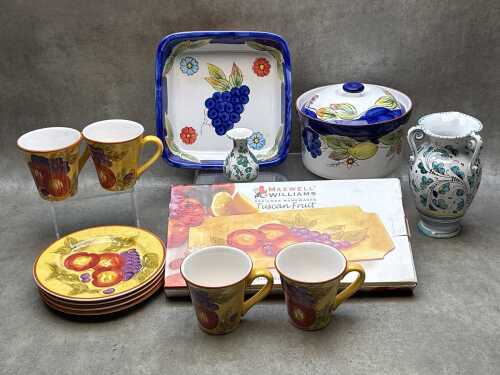 Italian majolica and Italian-style ceramic homewares