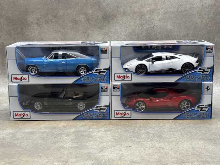 Four Maisto special edition 1:18 scale die-cast