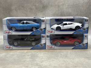 Four Maisto special edition 1:18 scale die-cast
