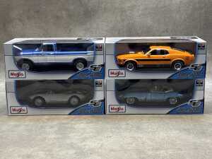 Four Maisto special edition 1:18 scale die-cast