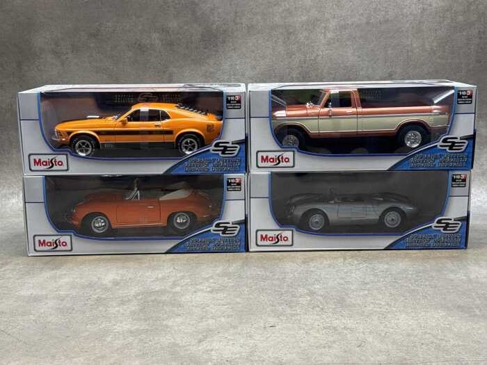 Four Maisto special edition 1:18 scale die-cast