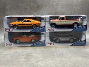 Four Maisto special edition 1:18 scale die-cast