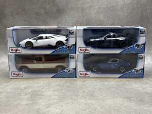 Four Maisto special edition 1:18 scale die-cast