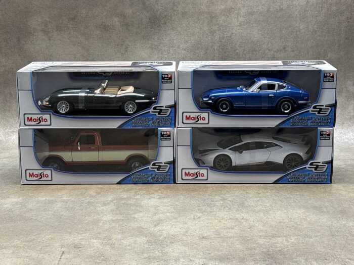 Four Maisto special edition 1:18 scale die-cast