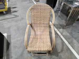 Cane sun lounger chair - 3