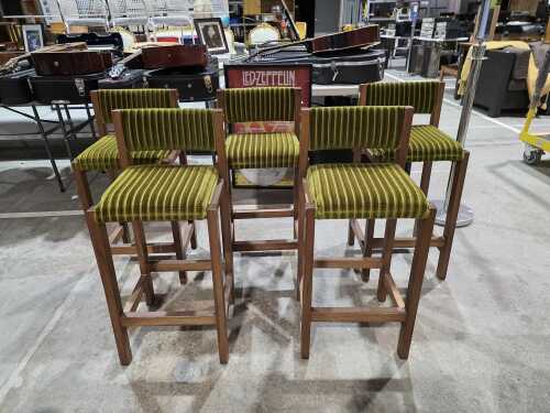 Five Mid-century modern style bar stools