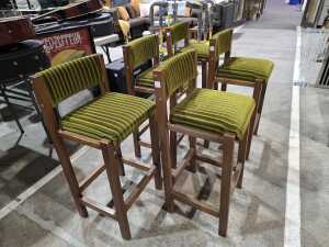 Five Mid-century modern style bar stools - 2