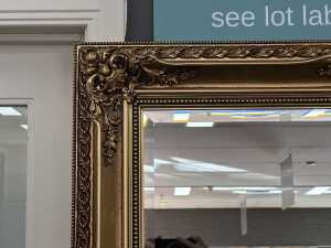 Ornate gilt framed wall mirror - 2