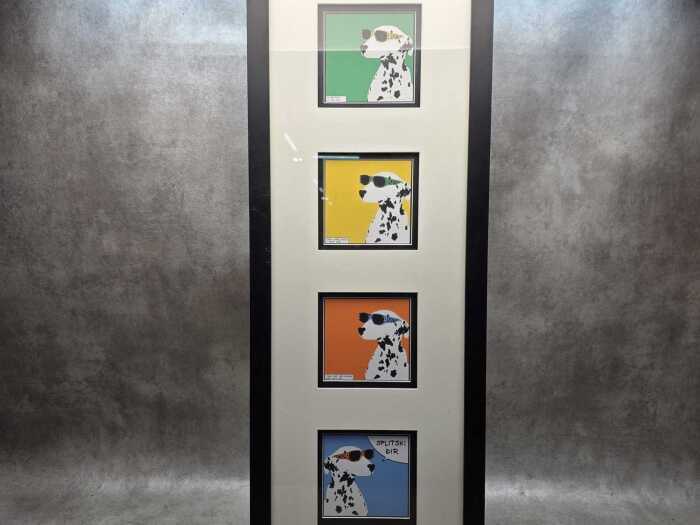Studio Naranča, Splitski Dir (four Dalmatians in sunglasses), 2004. Framed prints on paper