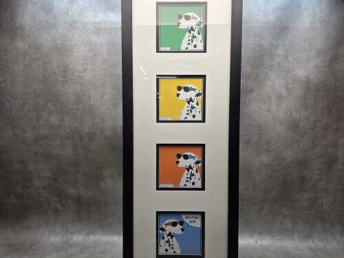 Studio Naranča, Splitski Dir (four Dalmatians in sunglasses), 2004. Framed prints on paper