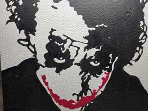 Artist unknown, The Joker. Mixed media on canvas - 2
