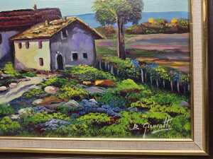 B. Giancotti, Italian rural scene. Oil painting on board - 3