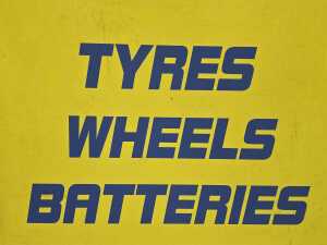 Three metal automotive advertising signs - 4