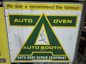 Three metal automotive advertising signs - 5