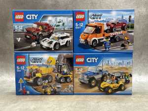 Three LEGO City sets
