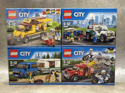 Three LEGO City sets