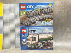 Three LEGO City sets and base plates - 2
