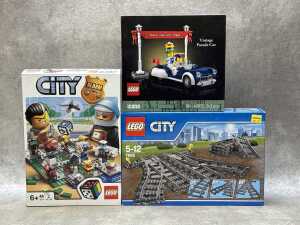 Three LEGO City sets and base plates - 3