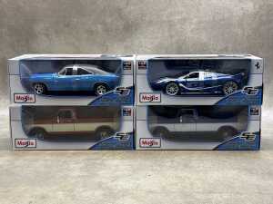 Four Maisto special edition 1:18 scale die-cast