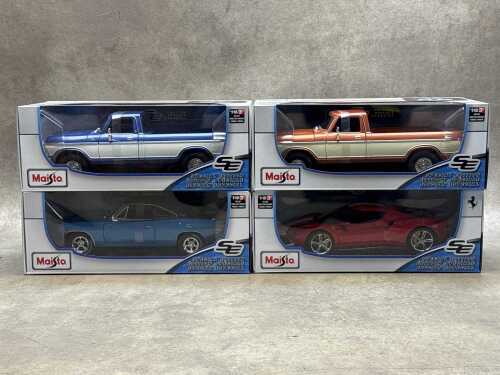 Four Maisto special edition 1:18 scale die-cast