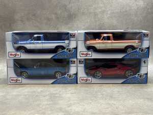 Four Maisto special edition 1:18 scale die-cast