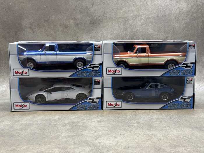Four Maisto special edition 1:18 scale die-cast