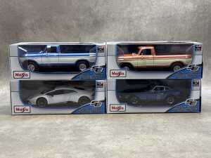 Four Maisto special edition 1:18 scale die-cast