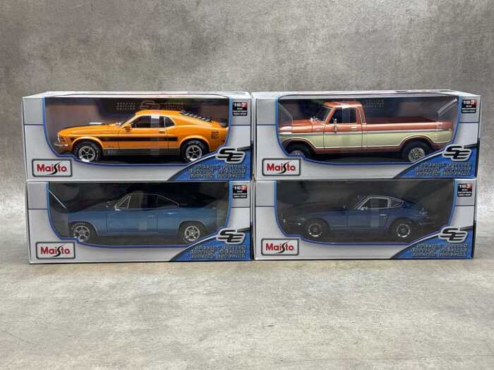 Four Maisto special edition 1:18 scale die-cast