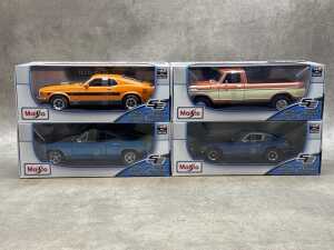 Four Maisto special edition 1:18 scale die-cast
