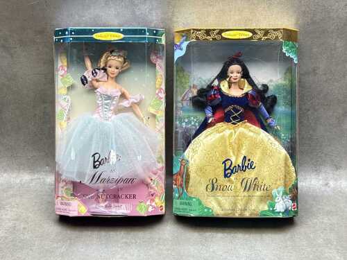 Two Barbie Collector Edition dolls, in original box