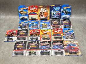 Hot Wheels die-cast collectible cars, including Count Chocula