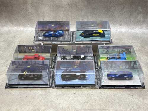 Eight Eaglemoss Batman collectible die-cast Automobilia