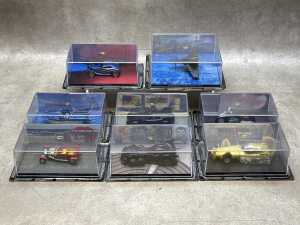 Eight Eaglemoss Batman collectible die-cast Automobilia