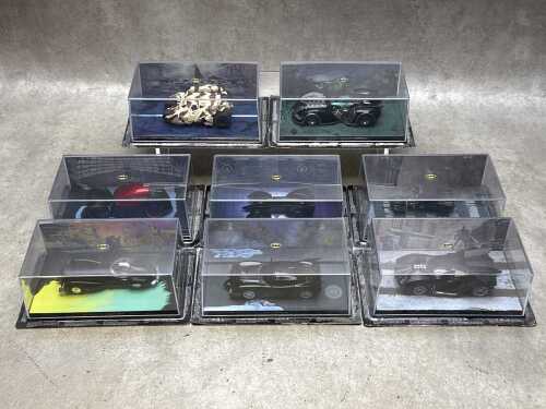 Eight Eaglemoss Batman collectible die-cast Automobilia