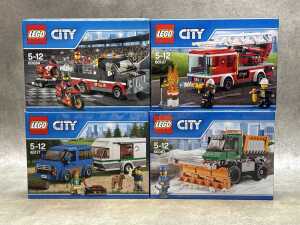 Three LEGO City sets