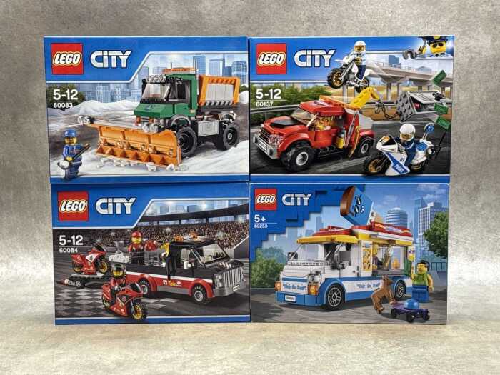 Three LEGO City sets