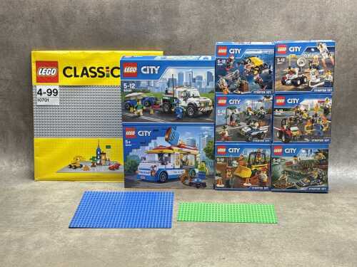 LEGO City playsets and base plates