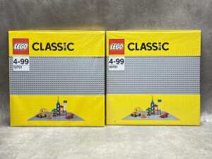 Three LEGO City playsets and a base plate - 5