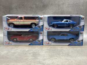 Four Maisto special edition 1:18 scale die-cast