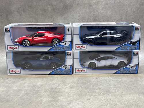 Four Maisto special edition 1:18 scale die-cast