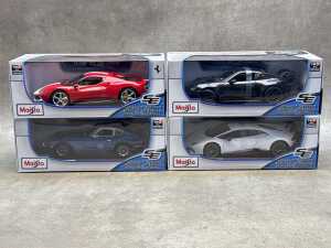 Four Maisto special edition 1:18 scale die-cast