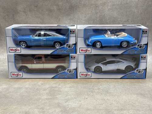 Four Maisto special edition 1:18 scale die-cast