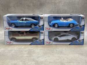 Four Maisto special edition 1:18 scale die-cast