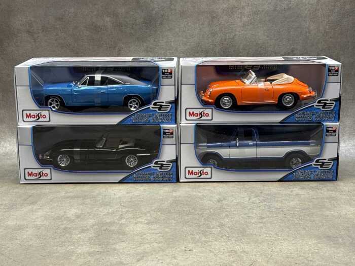 Four Maisto special edition 1:18 scale die-cast