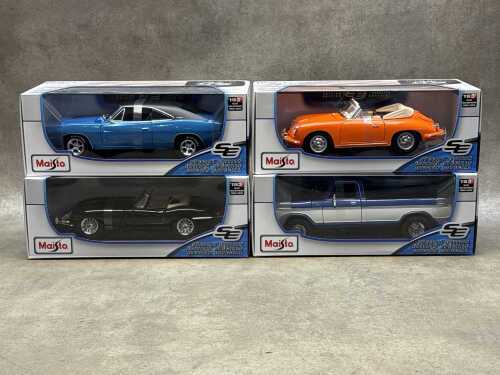 Four Maisto special edition 1:18 scale die-cast