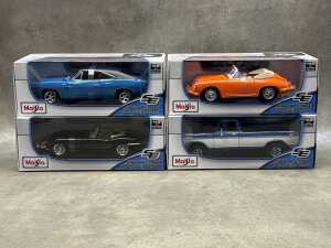 Four Maisto special edition 1:18 scale die-cast